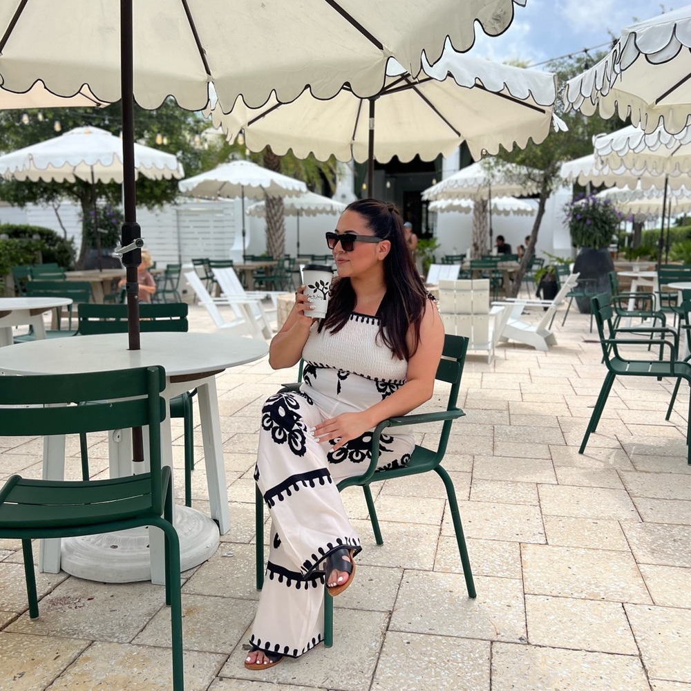 Halter wide leg jumpsuit